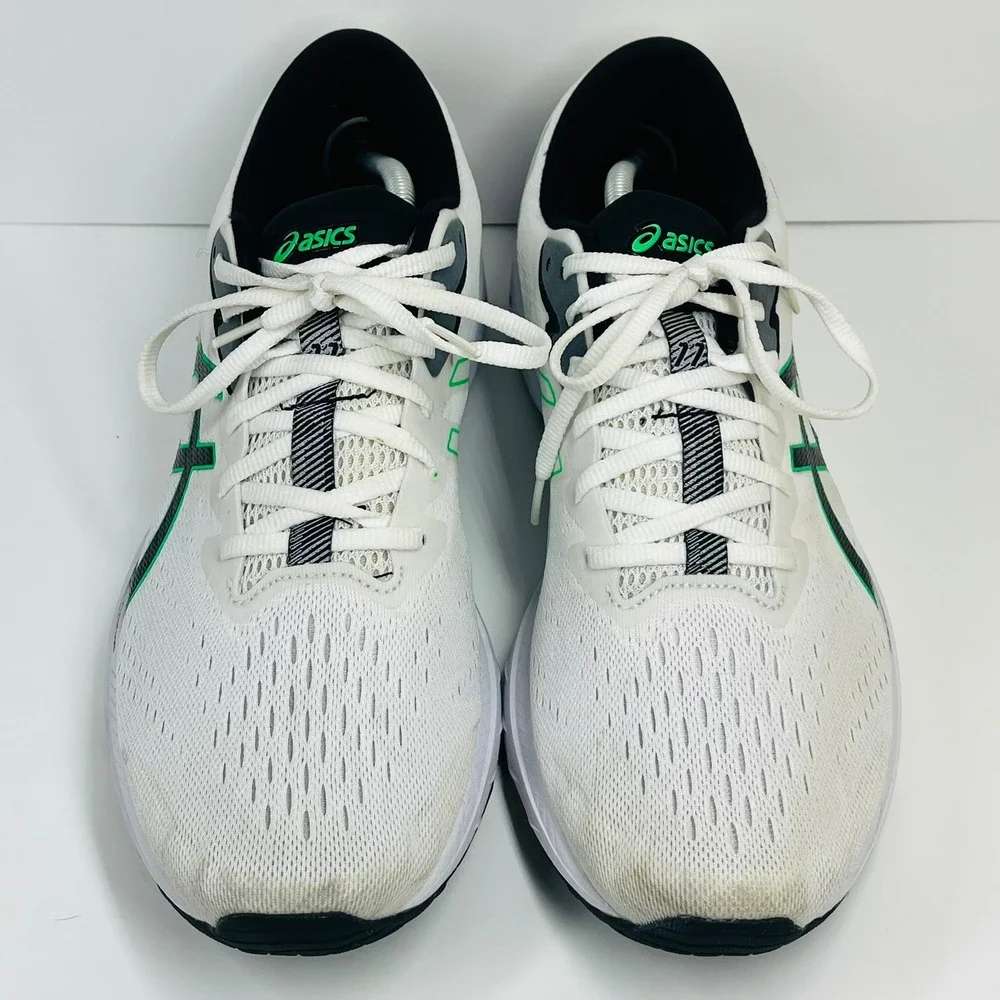 Asics GT-1000 Running Shoes Mens Size 12 White Green Black 1011B354 Sneakers